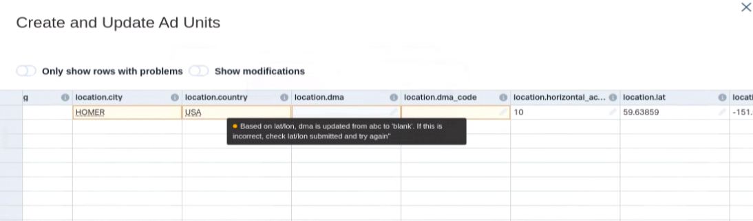 Troubleshooting location errors